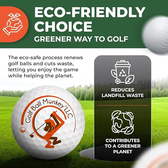 Golf Ball Monkey Cheap Recycled for Titleist ProV1 Golf Balls Bulk - Used for Titleist Golfballs Pro V1 for Men & Women (Packaging May Vary)