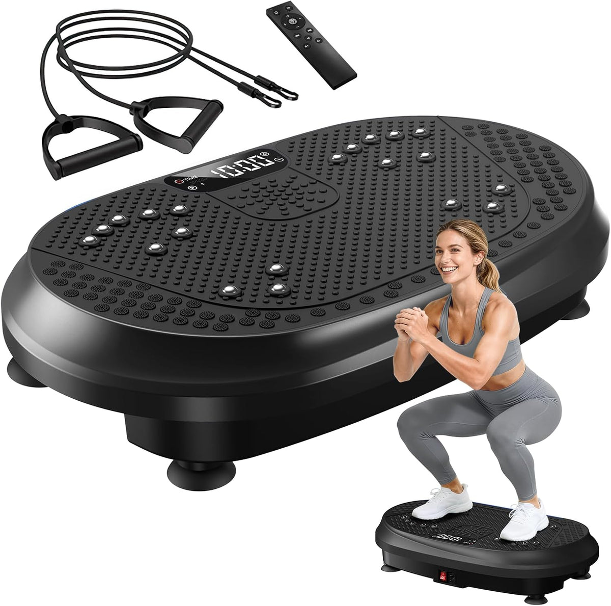 Skiennix Vibration Plate Exercise Machine - Full Body Shaker for Lymphatic Drainage | Bluetooth Fitness Platform