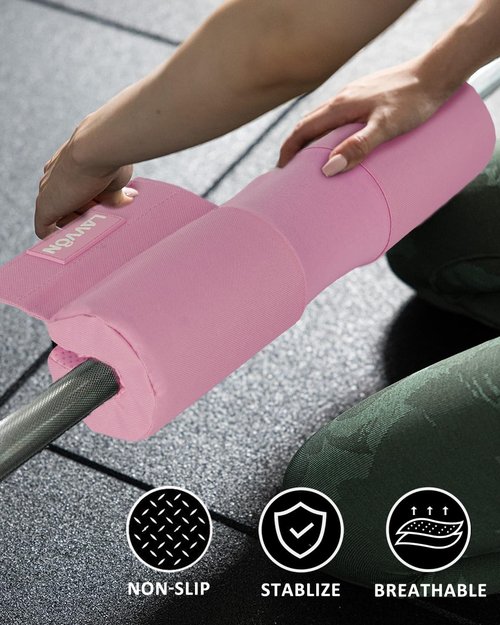 **Barbell Squat Pad Set - Anti-Slip Nylon Padding for Maximum Comfort | Thick Foam Barbell Pad for Squats, Lunges & Hip Thrusts**