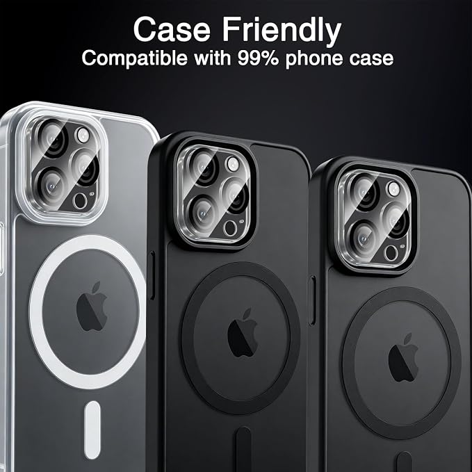 Wiaocit 3 Pack Tempered Glass Camera Lens Protector