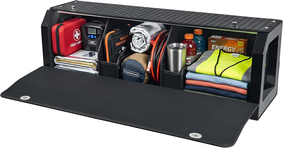 SUV Trunk Organizers and Storage, Waterproof Sturdy Trunk Organizer for Car