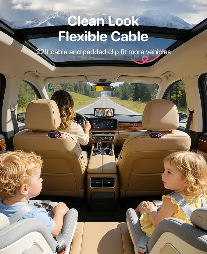 Luckview BM5 MAX 1080P HD Dual Baby Car Camera