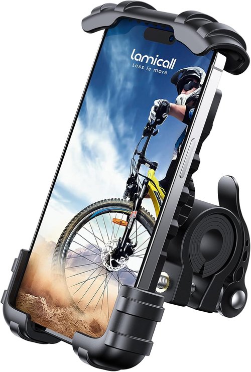 Lamicall Motorcycle Phone Holder - Secure Handlebar Mount for 4.7" to 6.8" Smartphones | Ideal for iPhone 17 Pro Max