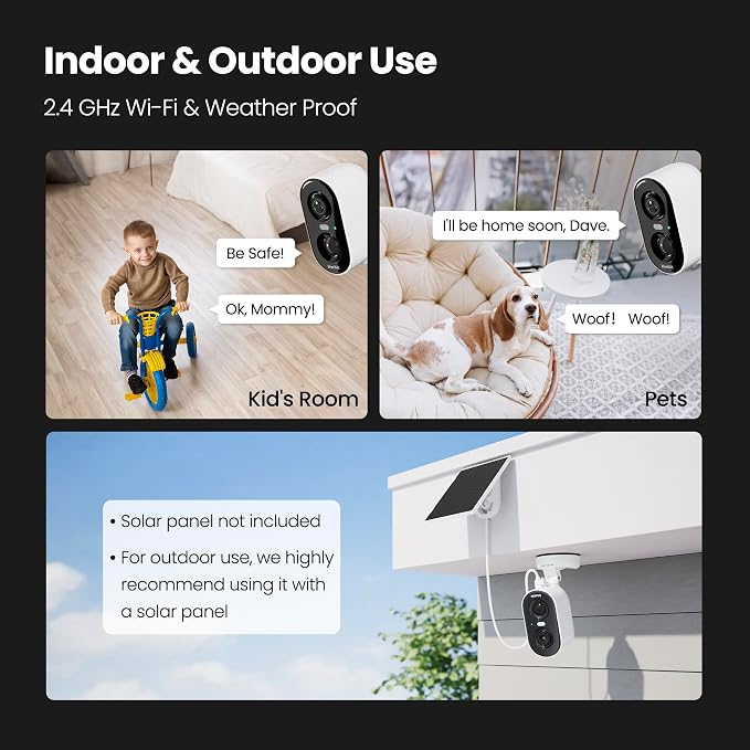Kiwibit Security Cameras Wireless Outdoor, 2K Outside Camera