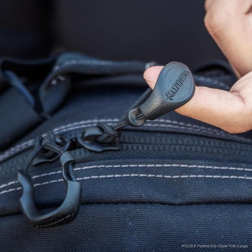 MAXPEDITION Zipper Pulls - Positive Grip Replacement for Tactical Gear | Large Black, Pack of 6