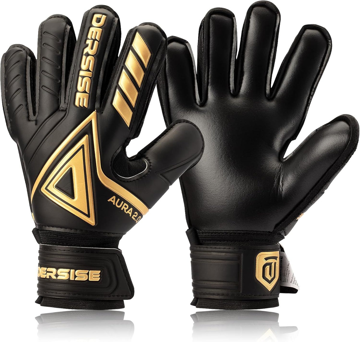 Regine Switzerland Goalkeeper Gloves - 4mm Latex Anti-Slip Grip, Finger Protection for All Weather