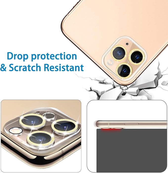 3 Pack Dengduoduo Tempered Glass Camera Lens Protector