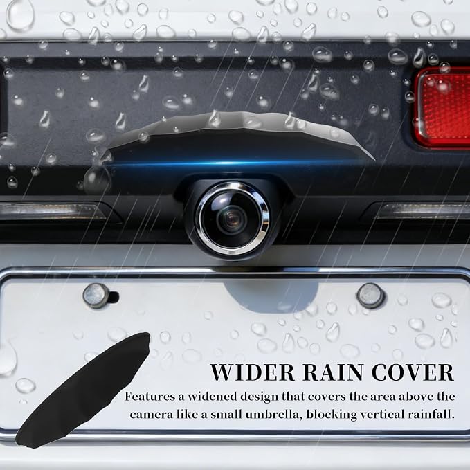 Silicone Car Backup Camera Rain Shield, Soft Wider Backup Camera Rain Cover
