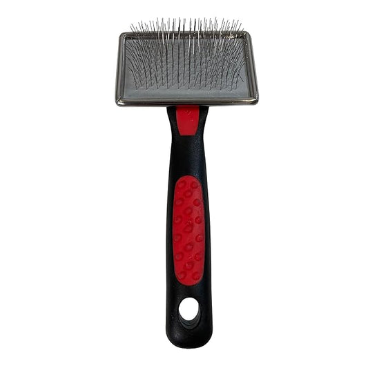 Ryan's Pet Supplies Paw Brothers Flat Slicker Brush for Dogs, Dog Brush for Short Haired Dogs, Professional Grade, Coated Tips, Gentle on Skin, Maximum Coverage, Mini/Small