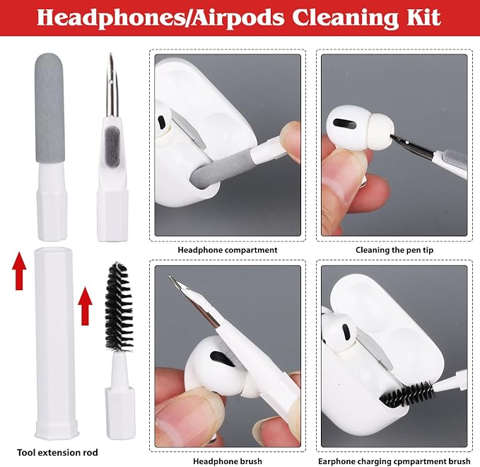 20-in-1 Phone Cleaning Kit, Computer Keyboard Brush Cleaner, Screen Electronic