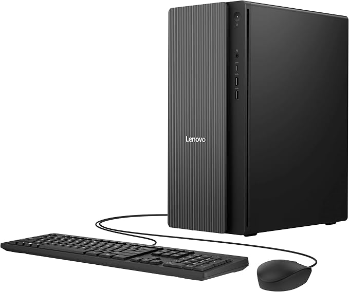 Lenovo IdeaCentre Tower Desktop Computer, 10-core Intel Ultra 5 225 AI PC | 32GB DDR5, 2TB SSD, HDMI + VGA, Wi-Fi 6E, RJ-45, USB-C, Wired Keyboard & Mouse, Windows 11 Home