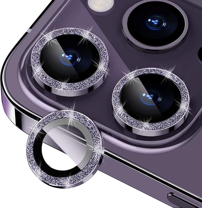 for iPhone 14 Pro/14 Pro Max Camera Lens Protector Bling, 9H Hardness