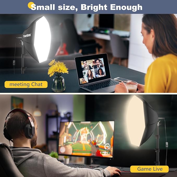 Torjim Softbox Photography Lighting Kit, Studio Lights