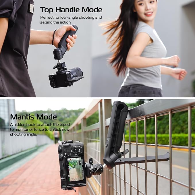 ULANZI TT38 One-Click Opening Vlogging Tripod Uka Quick-Release F38 w Cold Shoe