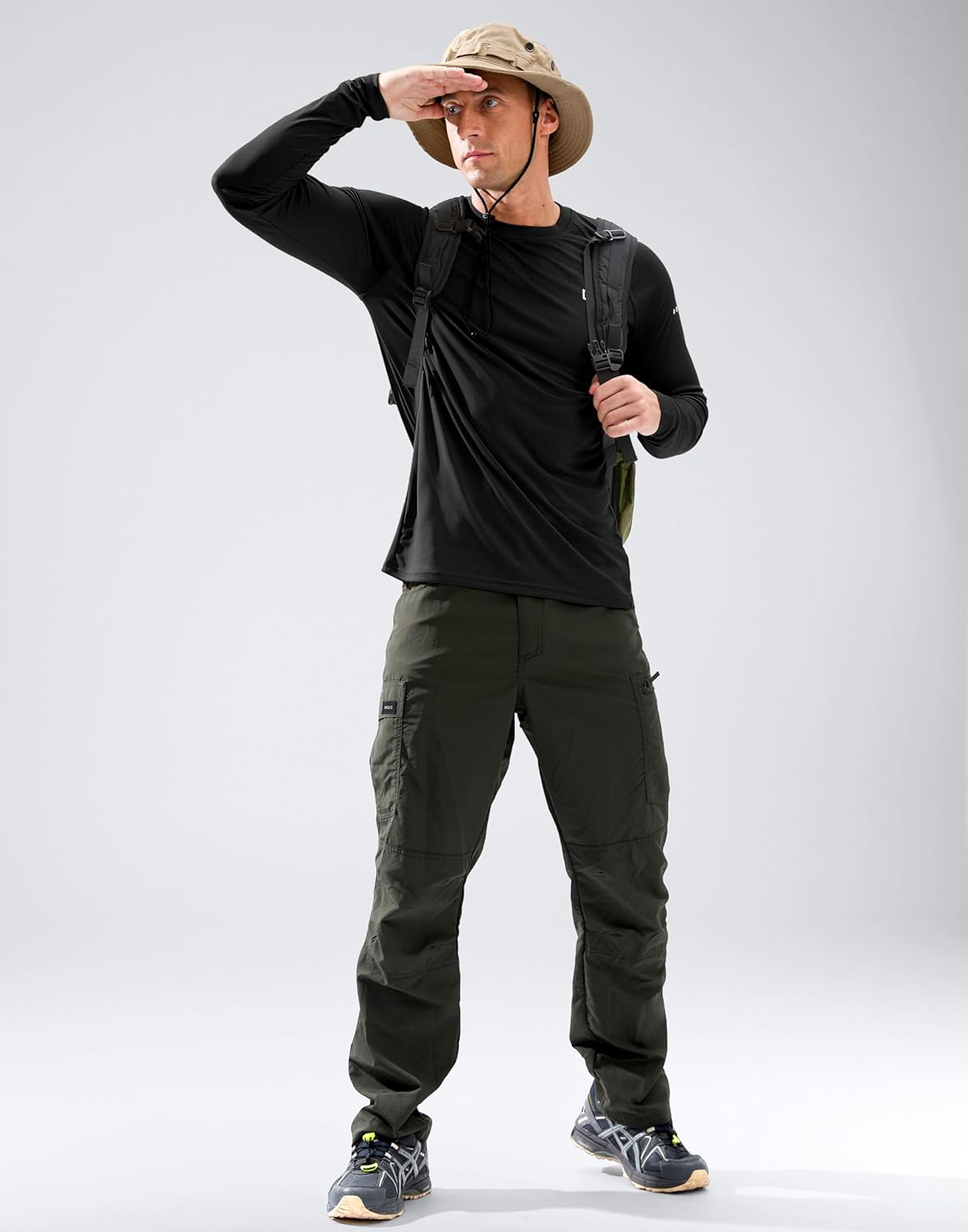 Skiennix Men's Long Sleeve Sun Protection Shirt - UPF 50+ | Lightweight & Comfortable