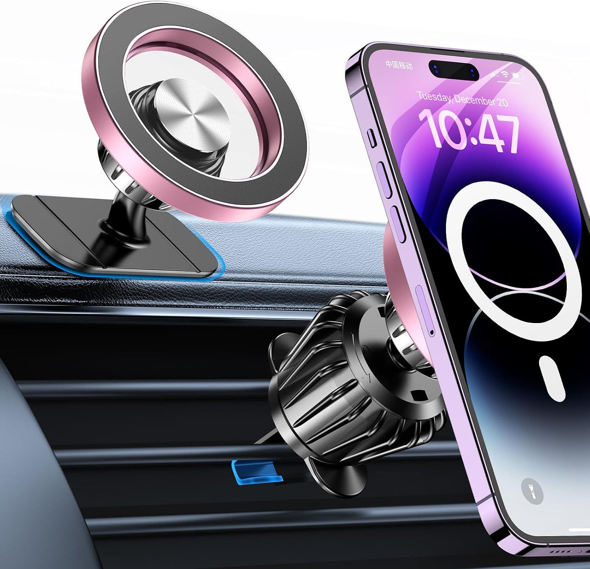 Kaistyle for Magsafe Car Mount【20 Strong Magnets】Magnetic Phone Holder for Car Phone Holder Mount Dash Mounted Holders Cell Phone Holders for Your Car Accessories for Women Men for iPhone 17 16 15 14