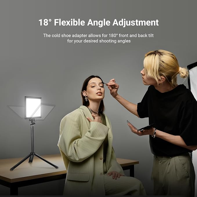 NEEWER Basics 9" LED Light Panel, 3200-5600K Edge Lit Dimmable Camera Soft Key