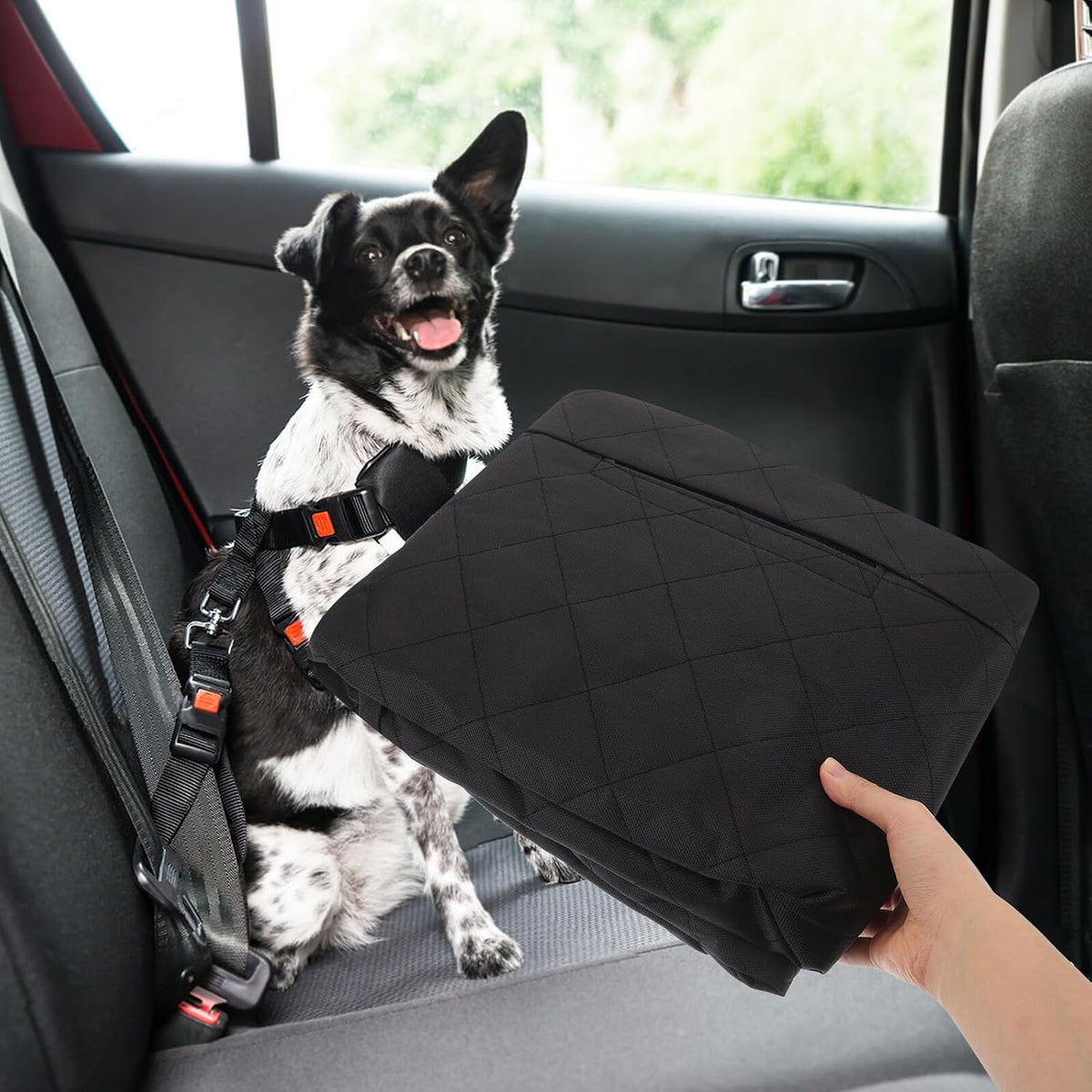 Dog Seat Cover for Car Backseat Waterproof Pet Mat with Non-Slip Back Seat Protector for Trucks and Suvs Sturdy for Dogs and Cats Travel