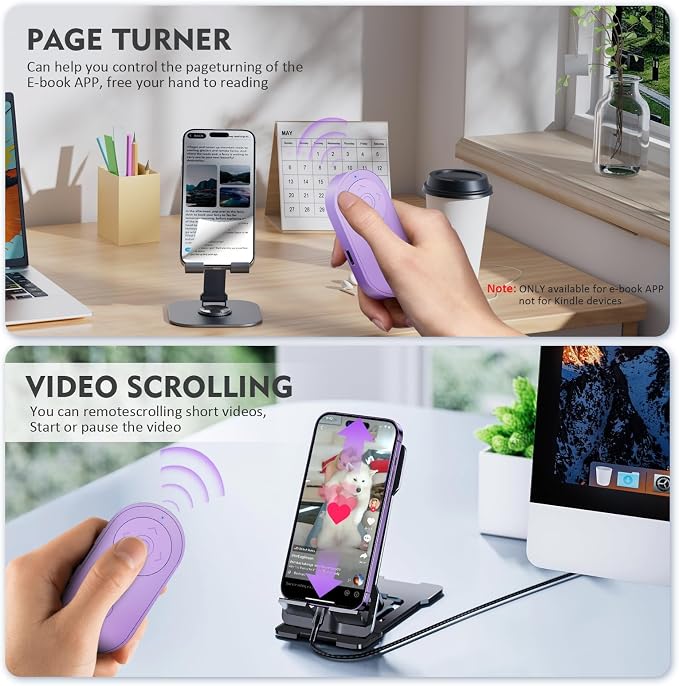 Remote Control for TikTok, Wireless Camera Remote Control