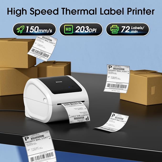 Bluetooth Shipping Label Printer