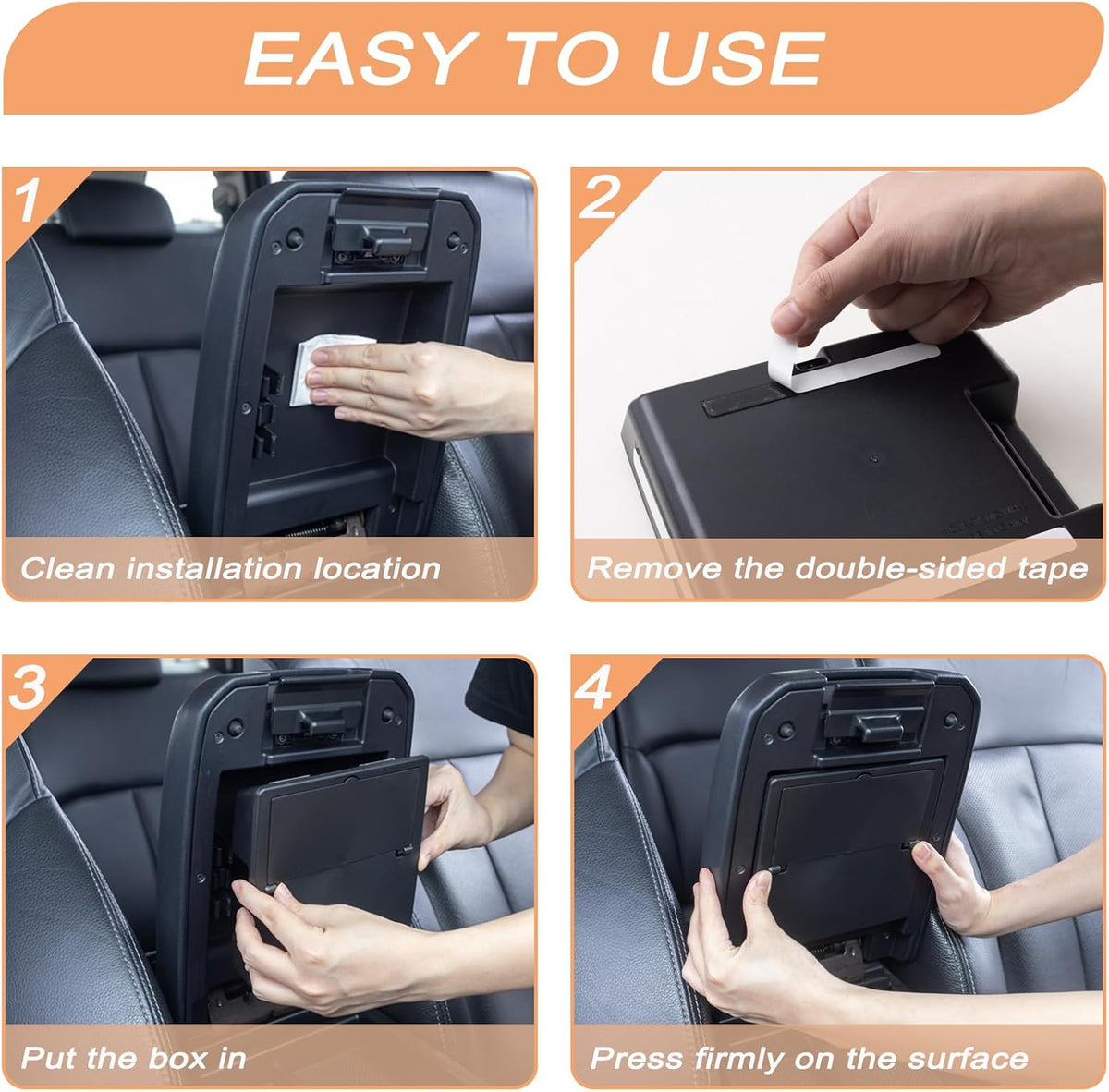 JKCOVER 3PCS Center Console Organzier For Toyota Tacoma 2016-2023
