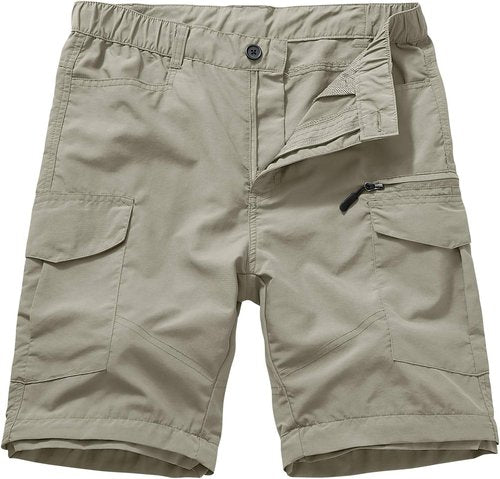 Jessie Kidden Men's Convertible Hiking Pants - Quick Dry, Lightweight Travel & Fishing | Light Apricot, Size 32