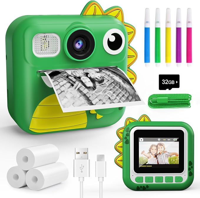 KOKODI Kids Camera Instant Print, Toddler Cameras Christmas Birthday Gifts