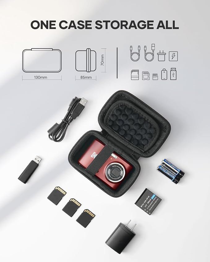 SQERO Digital Camera Case for KODAK PIXPRO FZ45 FZ55 & CAMKORY 1080P