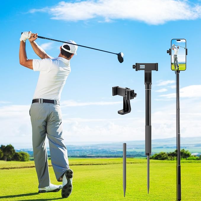 WIGERLON Golf Recording Stick, Irangesports Stick Golf Tripod Golf Phone Camera