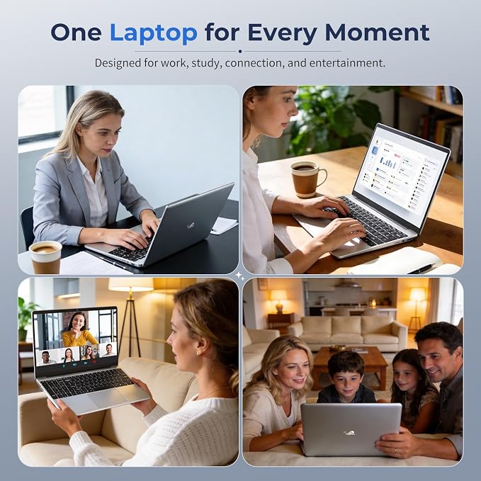 2026 Flagship 15.6" Business Laptop Computer, 16GB RAM 1TB SSD, Core i5-7Y54(Up to 3.2GHz), Windows 11 Pro, Office 365, Fan Cooling, 2-Year Warranty, Portable Traditional Lap Top for Students & Work