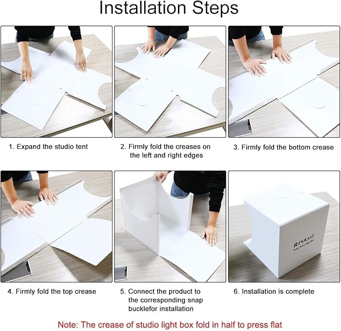 PULUZ Mini Photo Studio Light Box, Portable Folding Photo Shooting Tent
