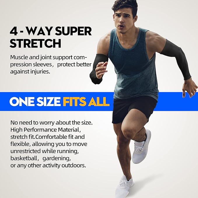 GOUNOD Arm Sleeves for Men Women,Compression Sleeves to Cover Arms for Men Working,Sun Sleeves for Men UV Protection