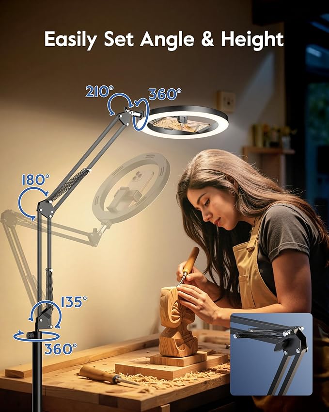 LUXSURE Ring Light Tripod for iPhone