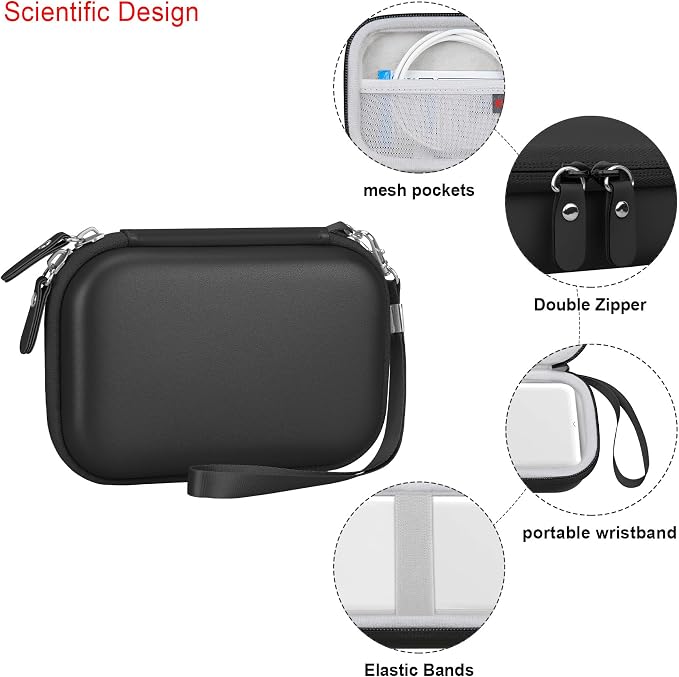 Elonbo Carrying Case for KODAK Step Instant Smartphone Photo Printer, Portable