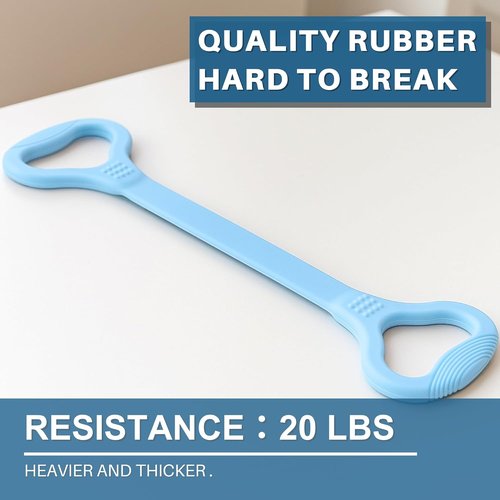 LEZER Figure 8 Resistance Band - Versatile Fitness Elastic Rope for Arm, Back, Chest & Shoulder Workouts | Ideal for Yoga & Pilates