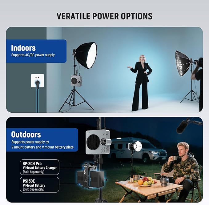 NEEWER HS200C Portable RGB LED Video Light, APP/2.4G/Panel/DMX Control