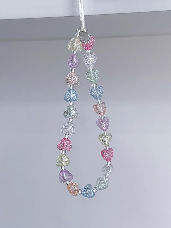 Drawwind Phone Charm Beaded Wristlet Strap Universal Cell Phone Lanyard Cute