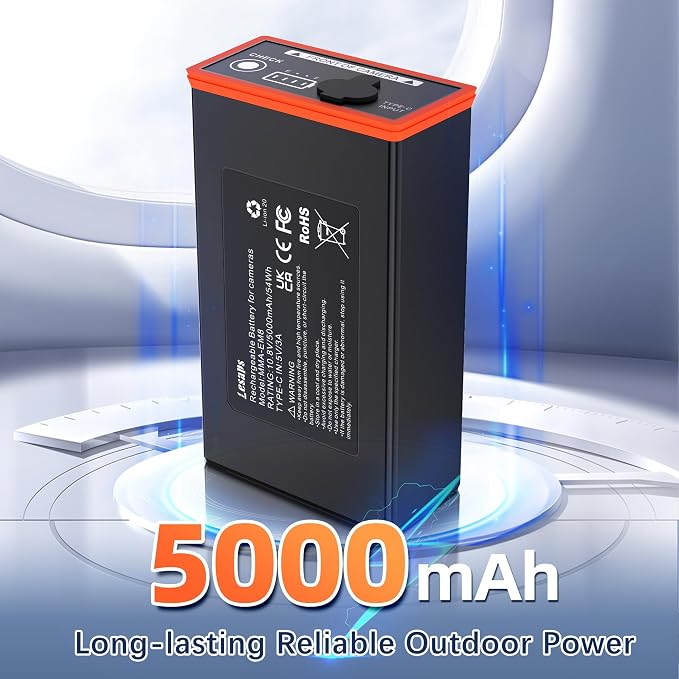 Lesaps 2-Pack 5000mAh Moultrie Power Mag Replacement Battery