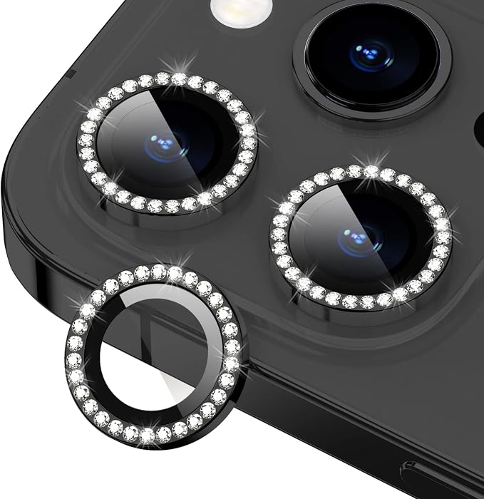 for iPhone 14 Pro/14 Pro Max Camera Lens Protector Bling, 9H Hardness