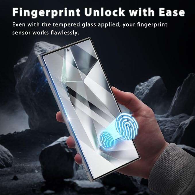 V-PORYADKU 3 Pack for Samsung Galaxy S24 Ultra Screen Protector, 9H Tempered
