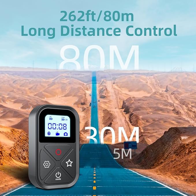 Smart Remote Control for GoPro，Wireless Camera Controller for Hero 12 11 10 9 8