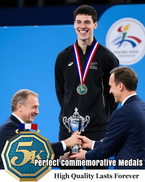 5K Running Medals - Heavy Duty 3'' Double-Sided Trophy Medal | 3D Engraved Award for Adult Competitions