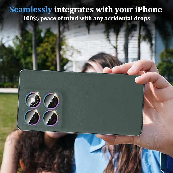 Compatible with Motorola Moto Edge 2025 Camera Lens Protector, Individual Metal