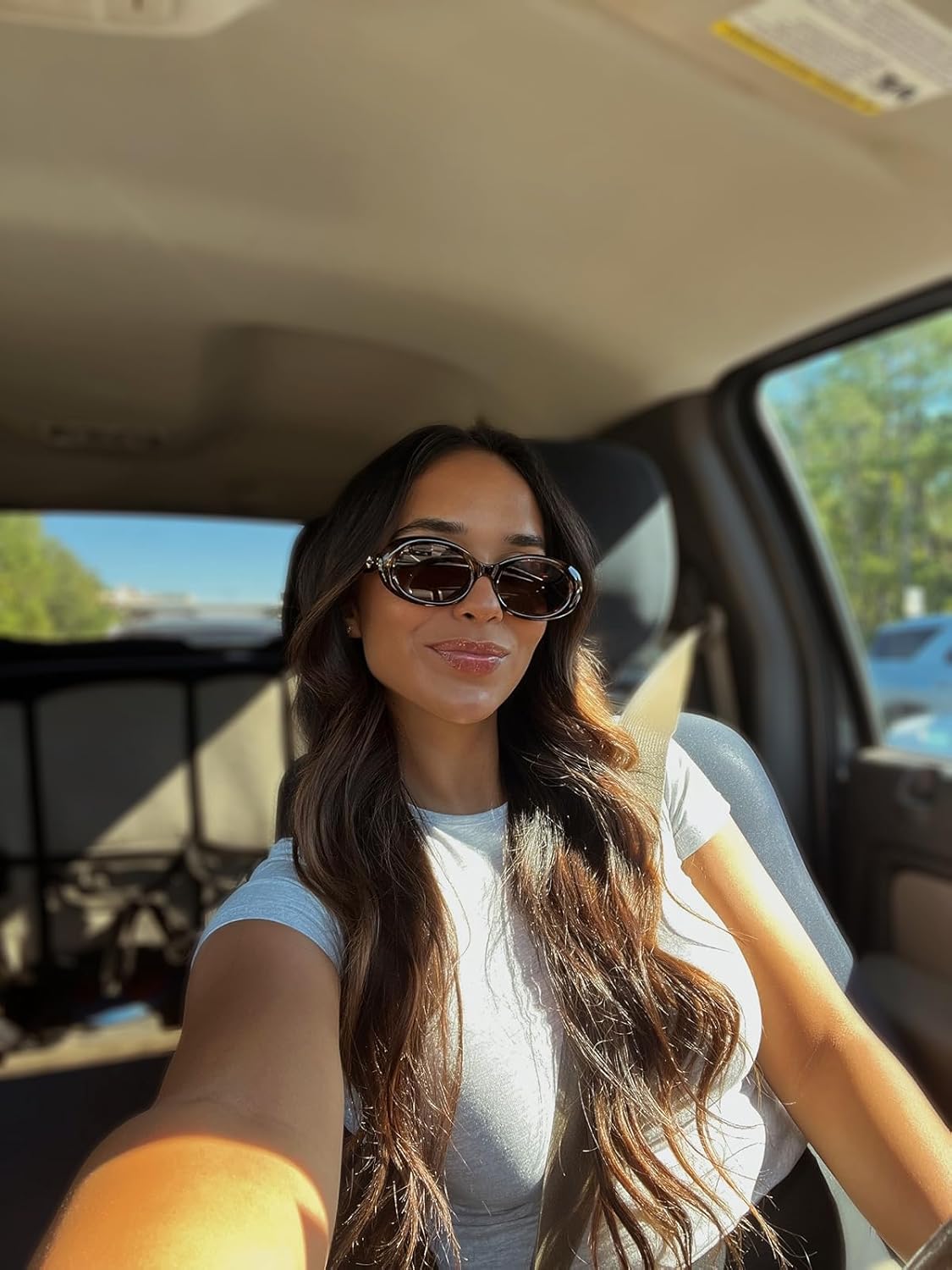SOJOS Polarized Retro Oval Sunglasses - 90s Vintage Style with UV400 Protection | Unisex Tiny Frames
