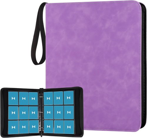 GERMUN 720 Card Binder - Premium 9 Pocket Double-Sided Album for Trading Cards | Light Purple