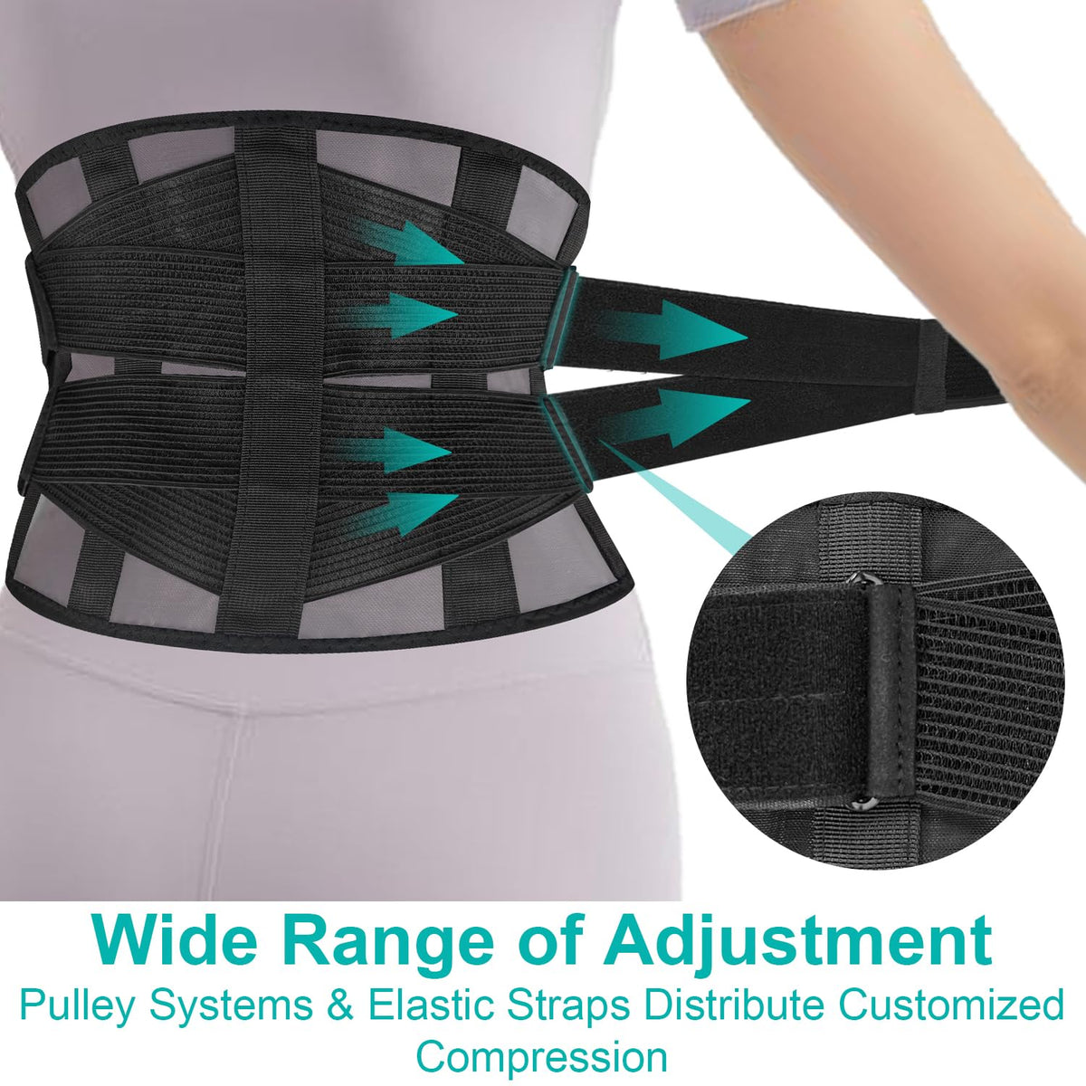 Ultra Thin Lumbar Support Brace - Lightweight Back Pain Relief Belt for Men & Women | Breathable Mesh Design