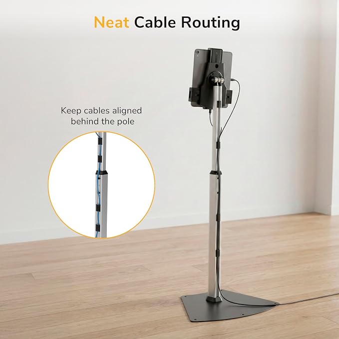 Mount-It! Anti-Theft Universal iPad & Samsung Tablet Floor Stand Kiosk
