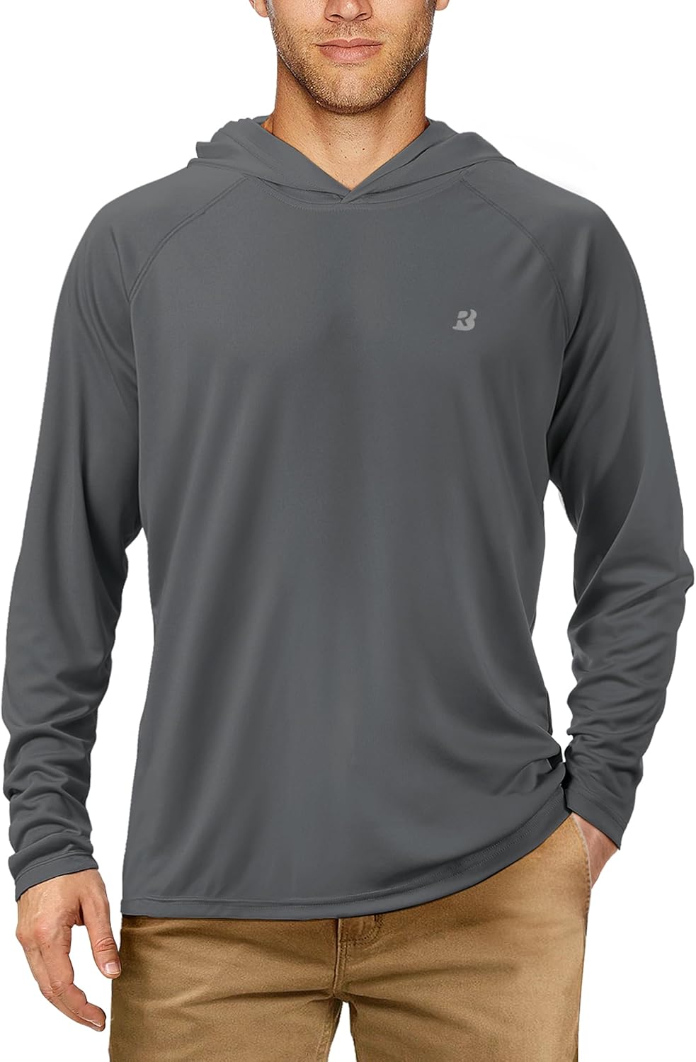 Roadbox Fishing Shirts for Men - UPF 50+ Long Sleeve UV Sun Protection Hoodie | Ideal for Outdoor Activities
