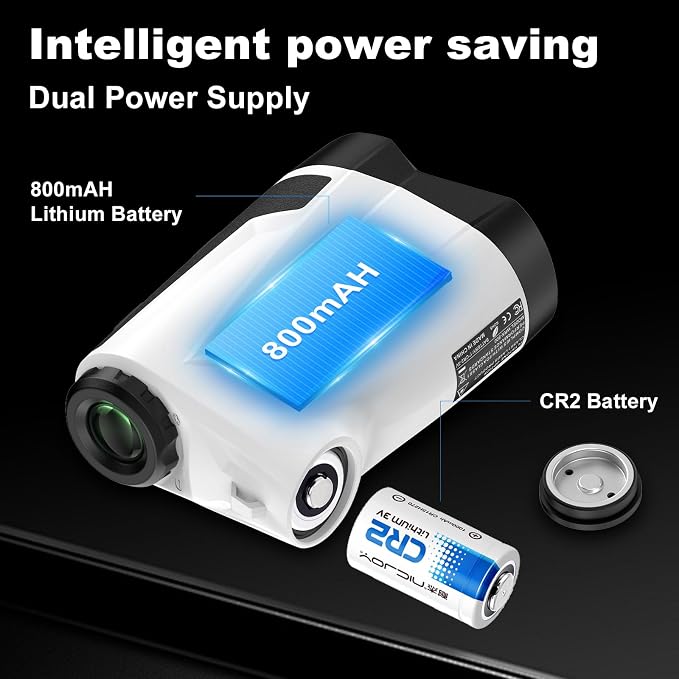 Precision Laser Rangefinder for Golf & Hunting, 800/1000/1300 m Range, 6X