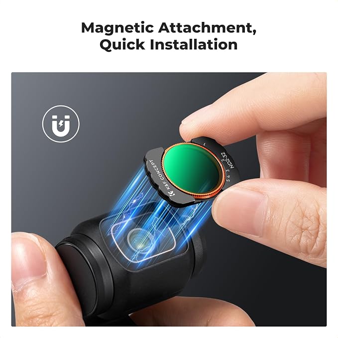 K&F CONCEPT FSD01 Magnetic Wide Angle Lens & Effect & ND & CPL Filter Set